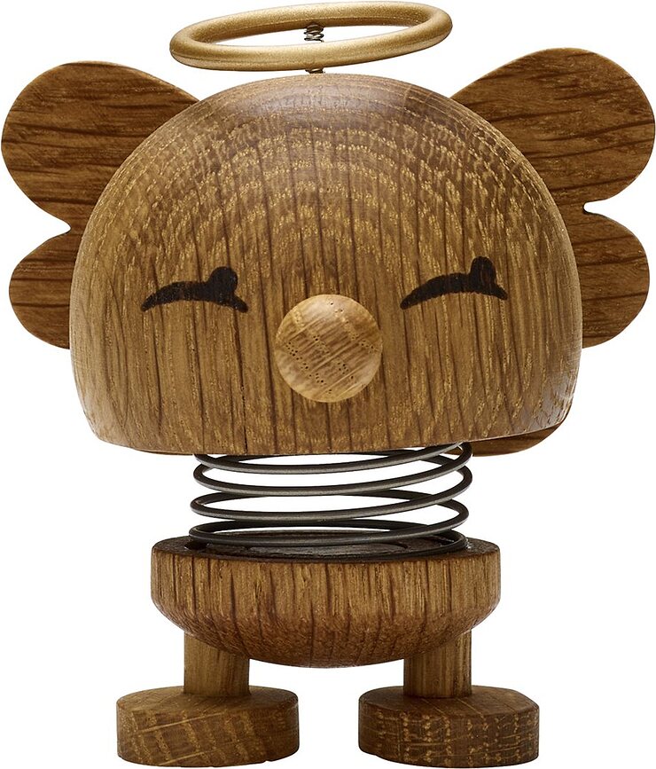 Figura de roble Xmass, diseño ángel, talla S