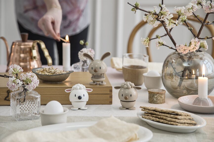 Figura Hoptimist Animal, oveja, blanca