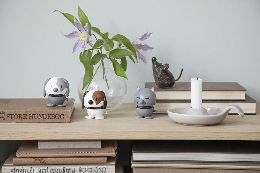 Figura Perro Hoptimist Animal, blanca