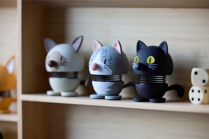 Figura Hoptimist Cat Breed atigrado XS, naranja