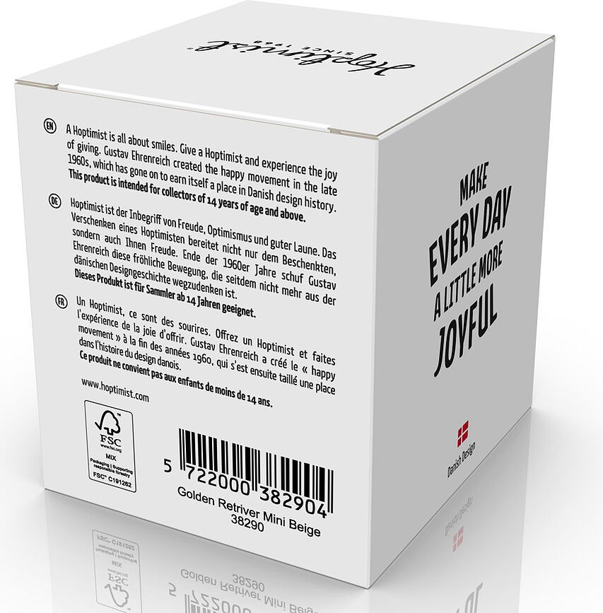 Figura Hoptimist Dog Breed bulldog francés XS, blanco