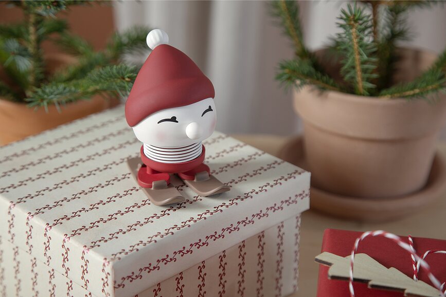 Figura de Gnomo suave Xmass Soft, tamaño S, celeste