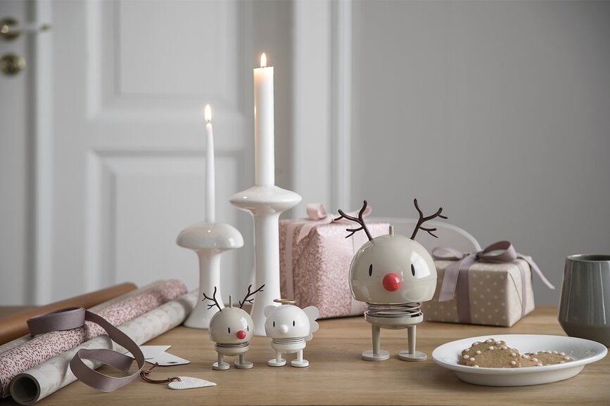 Figura de reno Xmass Bumble, tamaño S, color latte