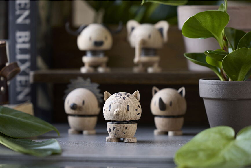 Hoptimist Animal Figurine Lapin, en chêne