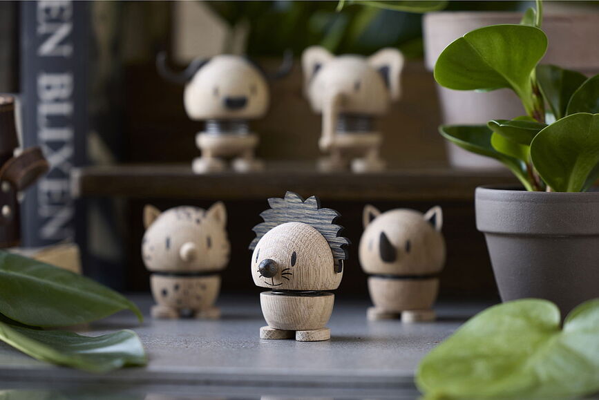 Hoptimist Animal Figurine Lapin, en chêne