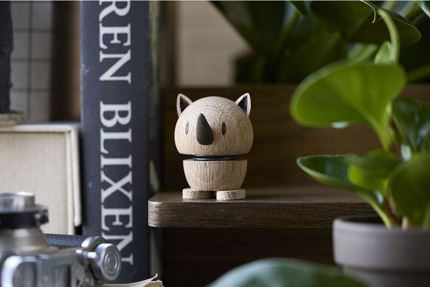 Hoptimist Animal Figurine Lapin, en chêne