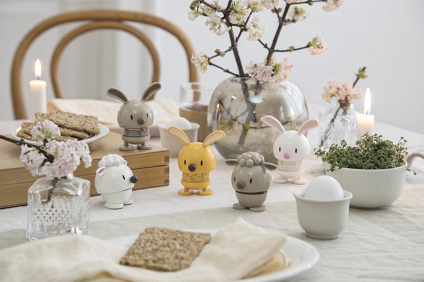 Hoptimist Animal Figurine Lapin, blanche