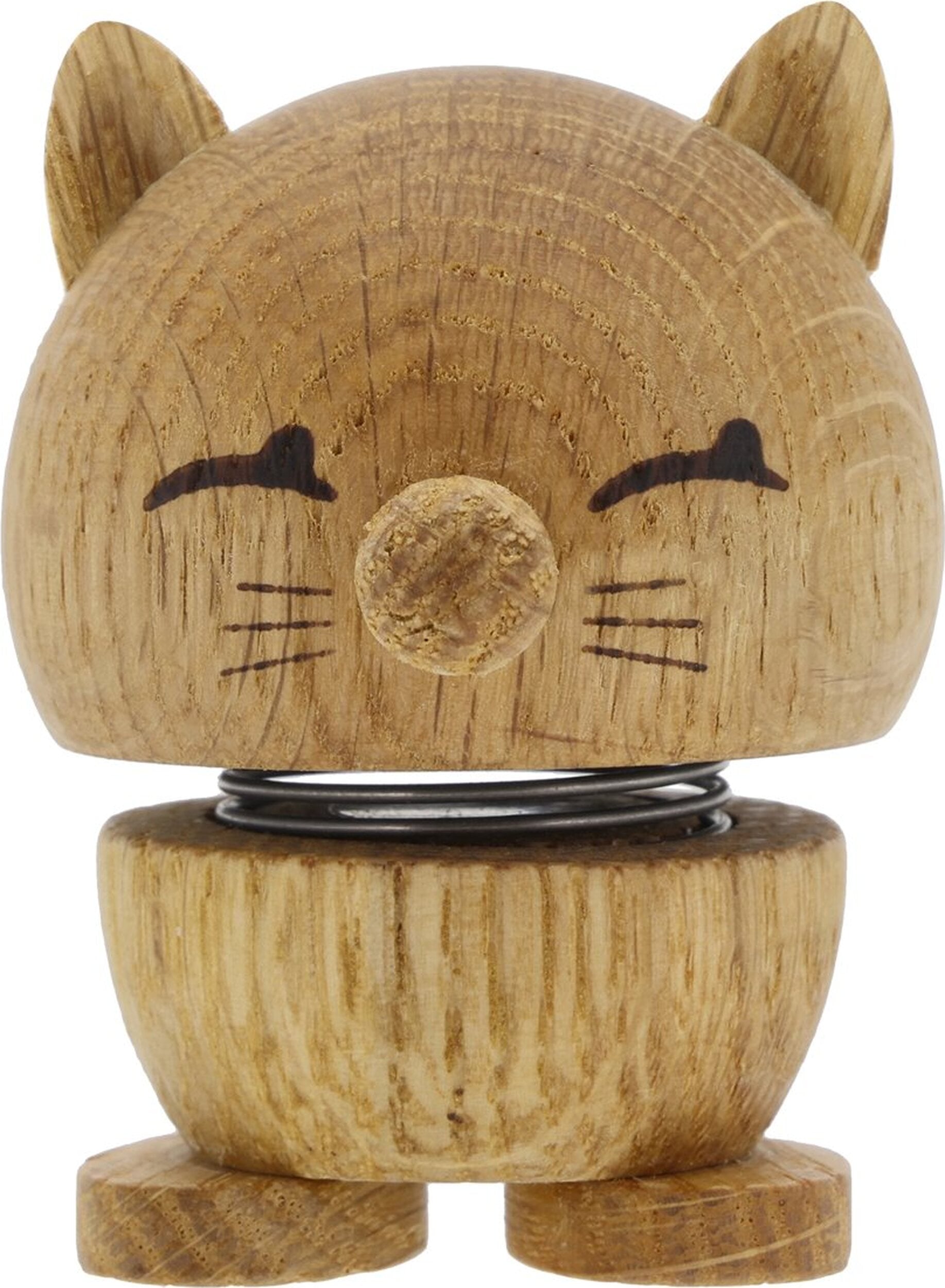 Hoptimist Animal Kleine Figur Katze Eiche