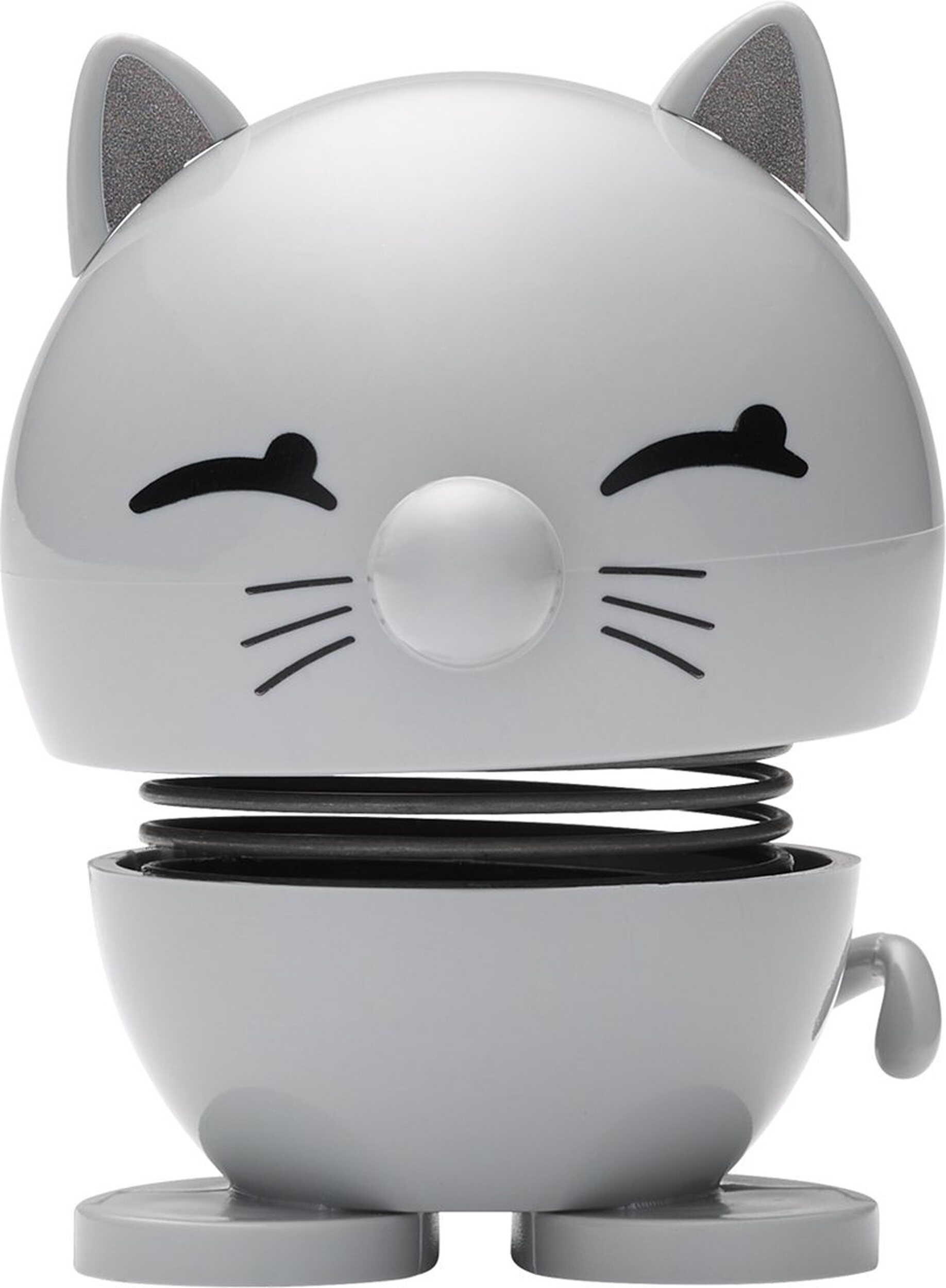 Hoptimist Animal Kleine Figur Katze hellgrau