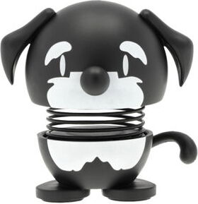 Hoptimist Dog Breed Figur Schnauzer XS, schwarz