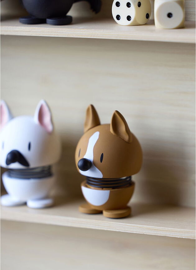 Hoptimist Dog Breed uszkár XS figura, barna