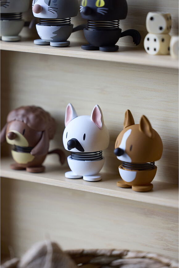 Hoptimist Dog Breed uszkár XS figura, barna