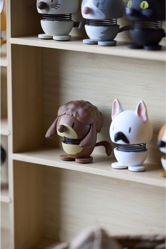 Hoptimist Dog Breed uszkár XS figura, barna