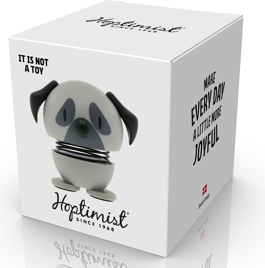 Hoptimist Figurica mops XS, siva