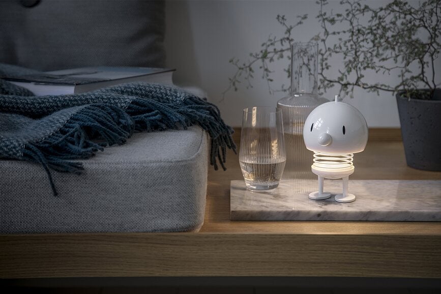 Lámpara inalambrica Bumble, acabado cromo, L