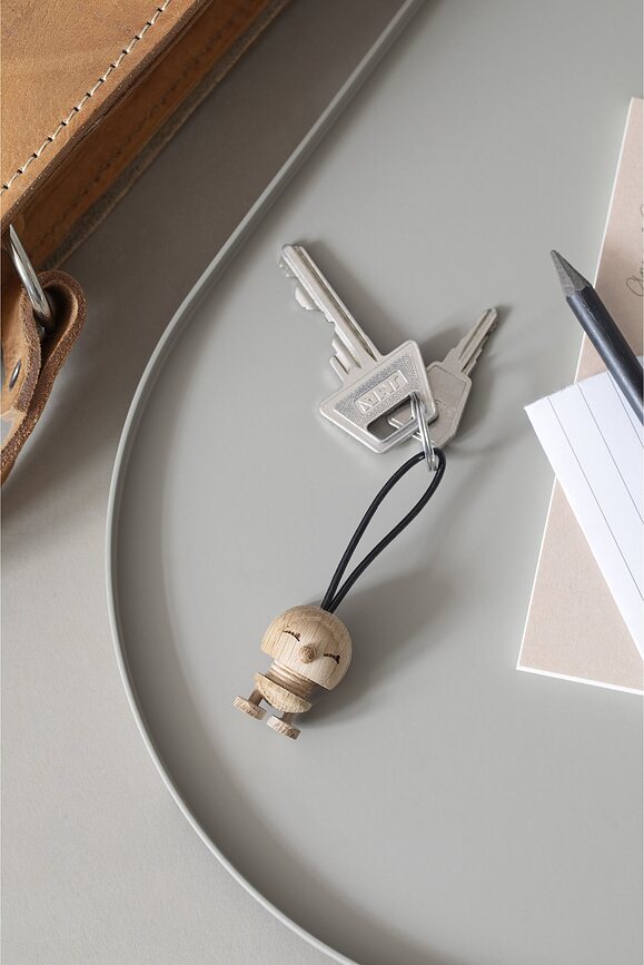 Llavero Hoptimist Bumble, de madera de roble