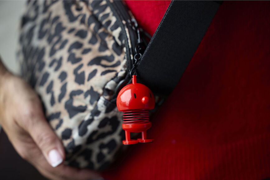 Llavero para bolso Hoptimist XS rojo