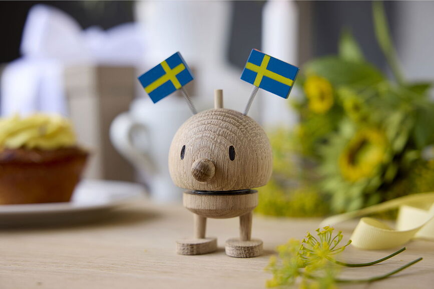 Statuetta Celebration Bumble Sweden S, rovere naturale