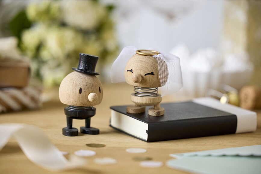 Weeding Figurine Marié, en chêne, taille S