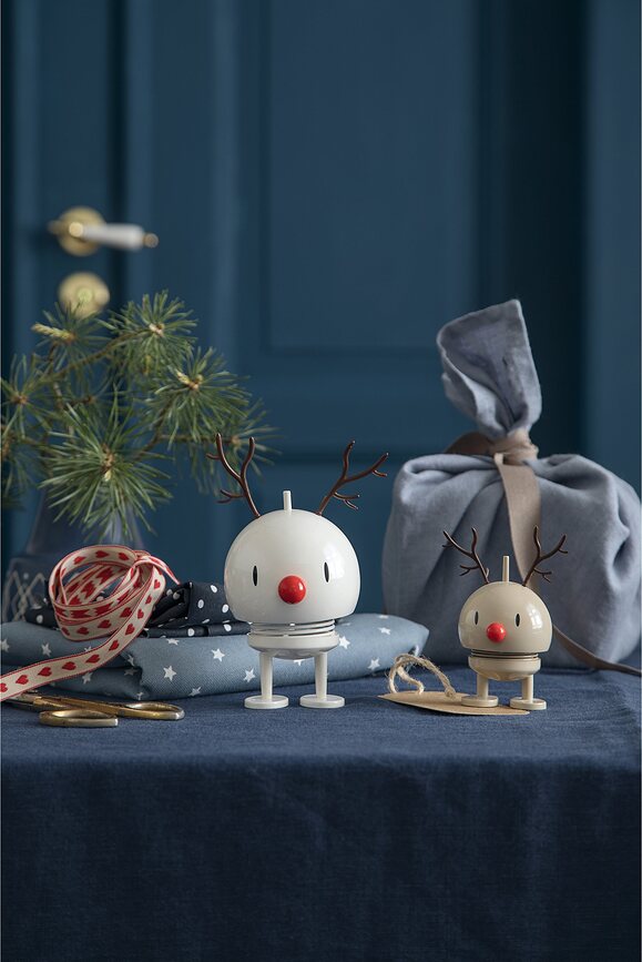 Xmass Bumble Figurine Renne, M, latte