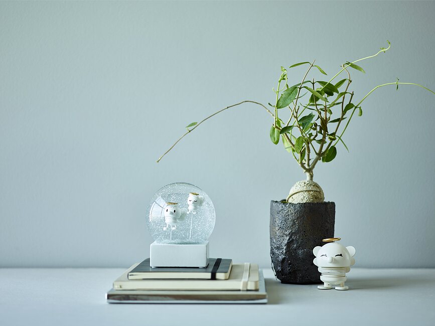 Xmass Bumble Figurine Ange, S, blanche