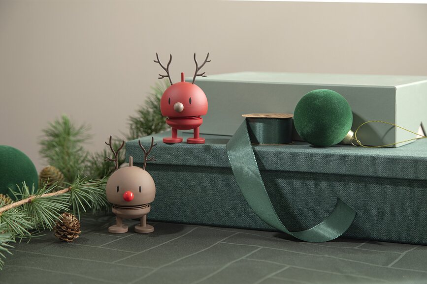 Xmass Soft Bumble Figurine Renne, petite, chocolat