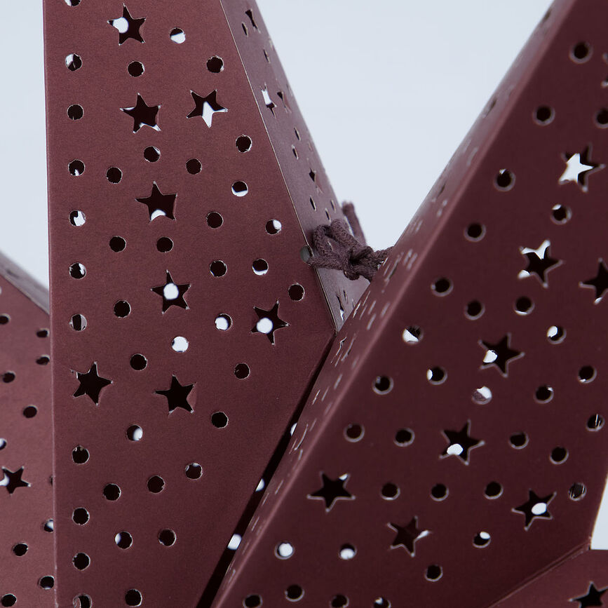 9 Point Zvijezda božićna 60 cm burgundska