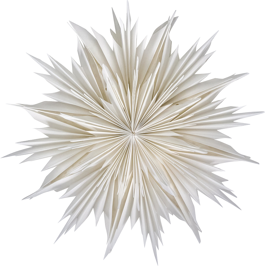 Adorno Navideño HDDust, estrella, blanco roto