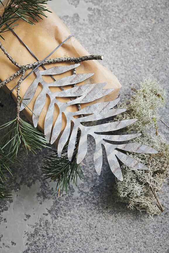 Adorno Navideño Copo de Nieve Tin, plateado