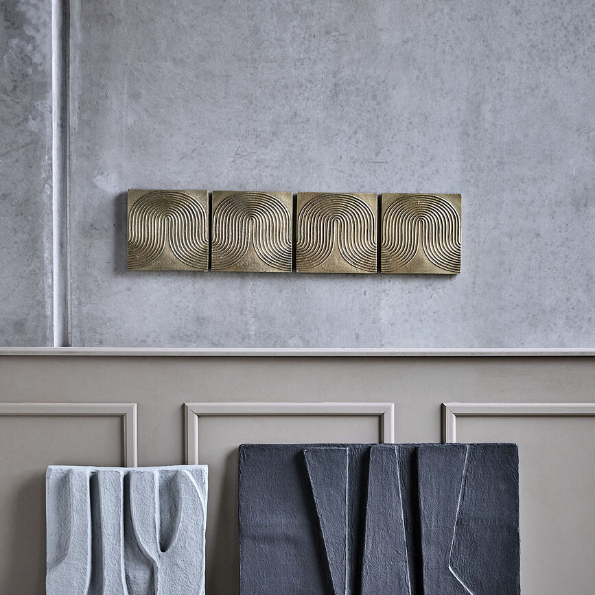 Adornos de Pared con diseño de hoja, Pack de 4 unidades