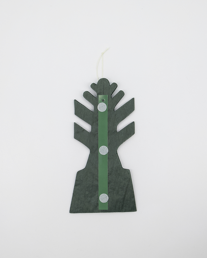 Adornos navideños HDFold M, verdes, 3 unidades