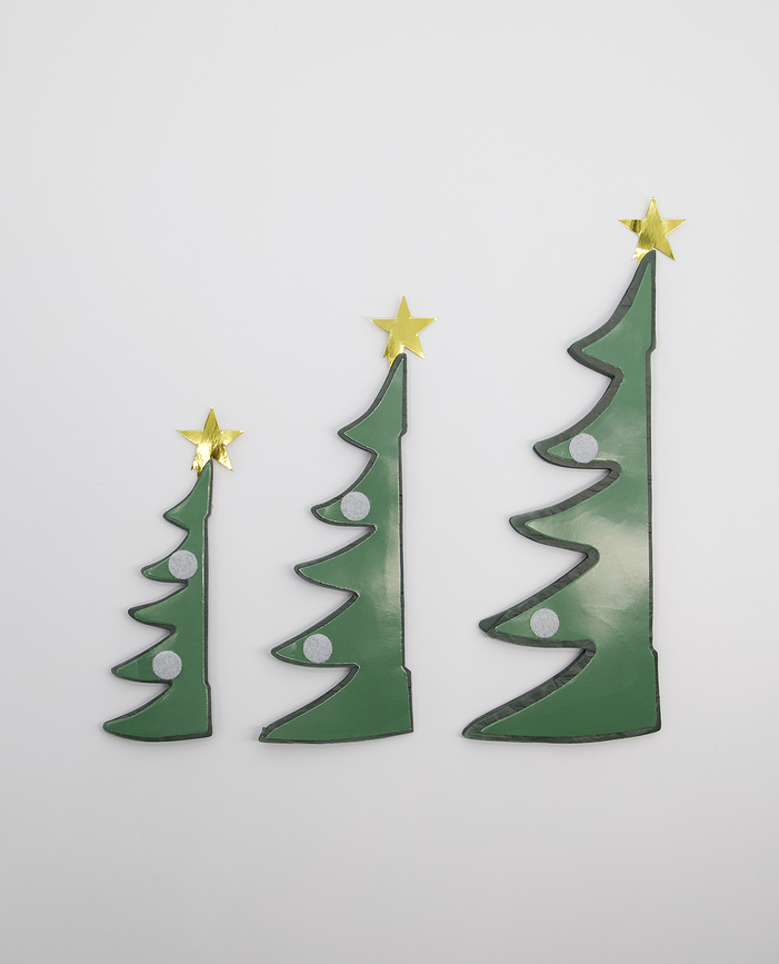 Adornos Navideños HDTree, verdes, 3 unidades