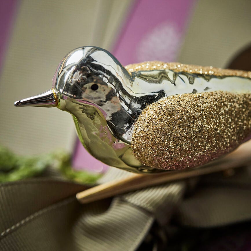 Adornos Navideños Safar, dorados, 4 unidades