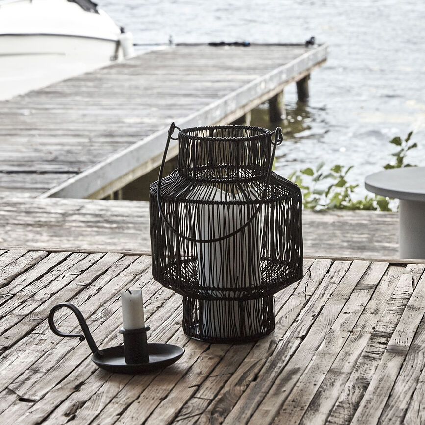 Alive Lanterne 37 cm, noire