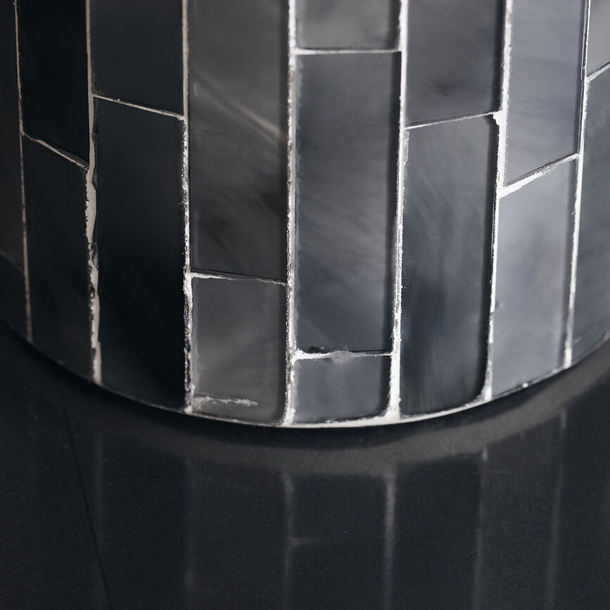 Amroha Κηροπήγιο για ρεσό, 15 εκ., γκρι