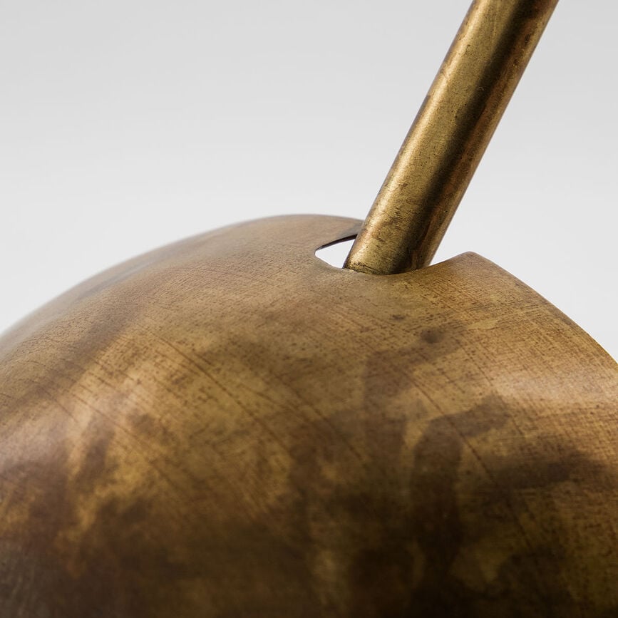 Aplique de Pared Swan, latón antiguo