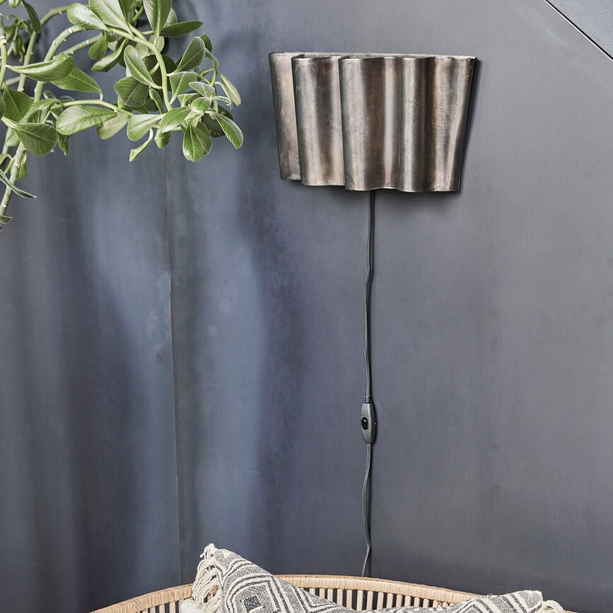 Aplique Flola, 19 cm, bronce antiguo