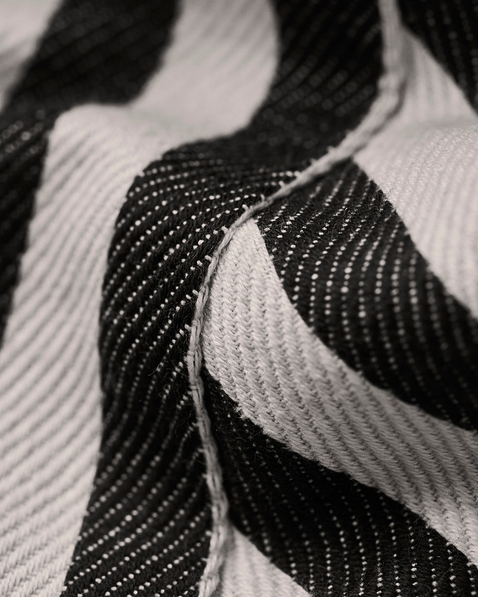 Azy Housse de Coussin décorative, 50 x 50 cm, noire et blanche