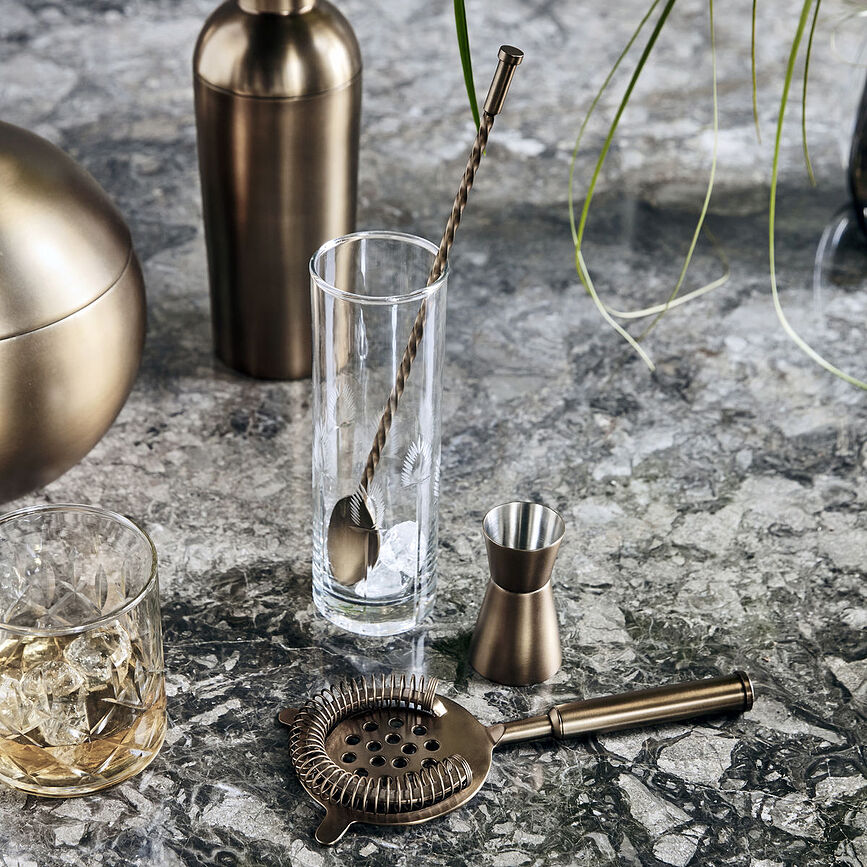 Baar Barmanski pripomočki, 3-delni set, starinska medenina