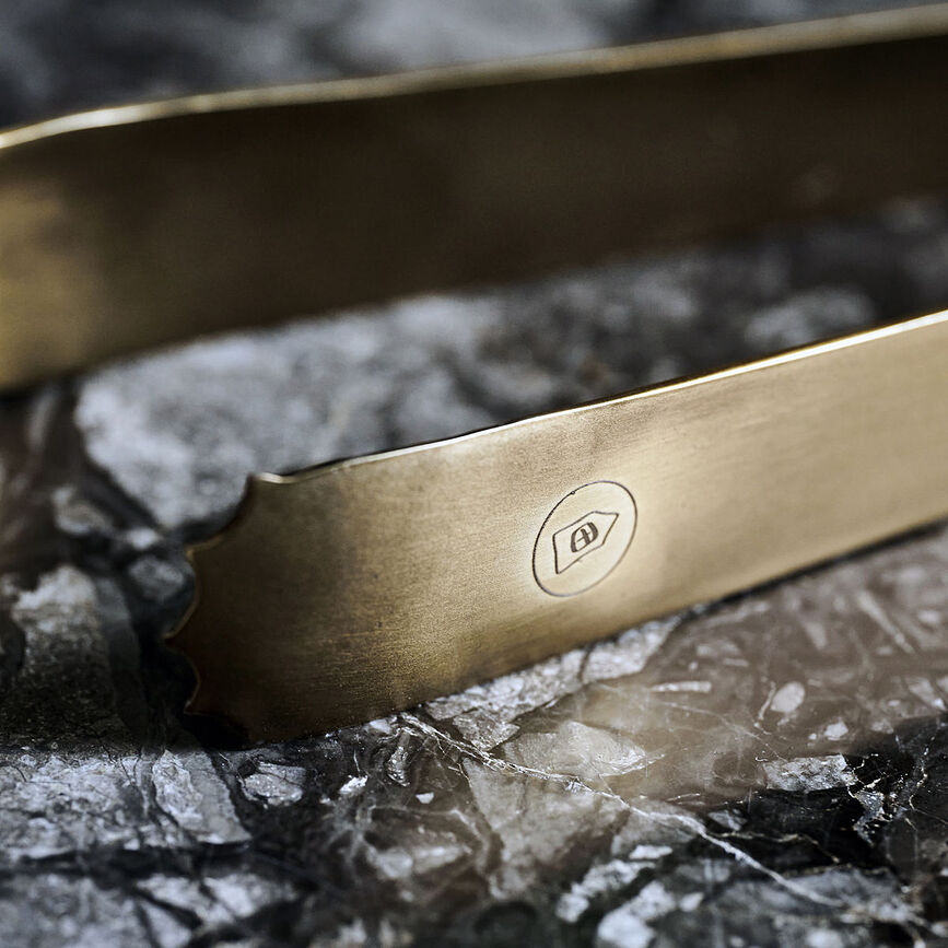 Baar Klešče za led, starinska medenina