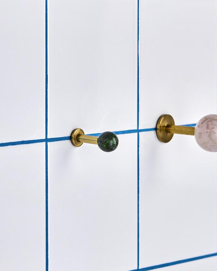 Ball Stenski kavlji, 5 cm, roza, 2 kosa