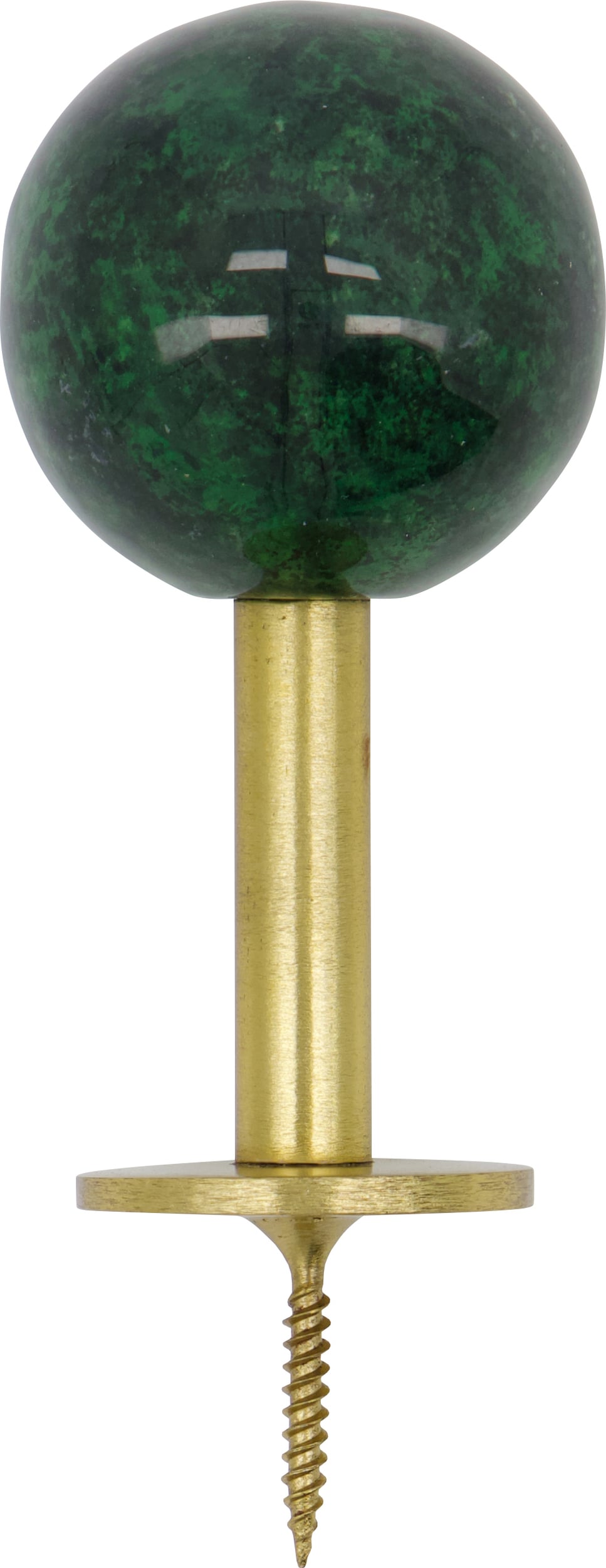Ball Wandhaken 8 cm, grün, 2 St.