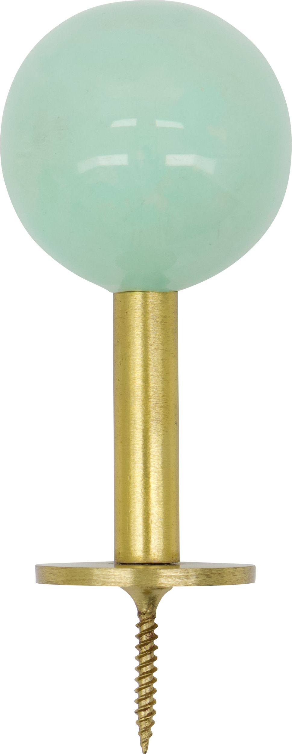 Ball Wandhaken 8 cm, meerblau, 2 St.
