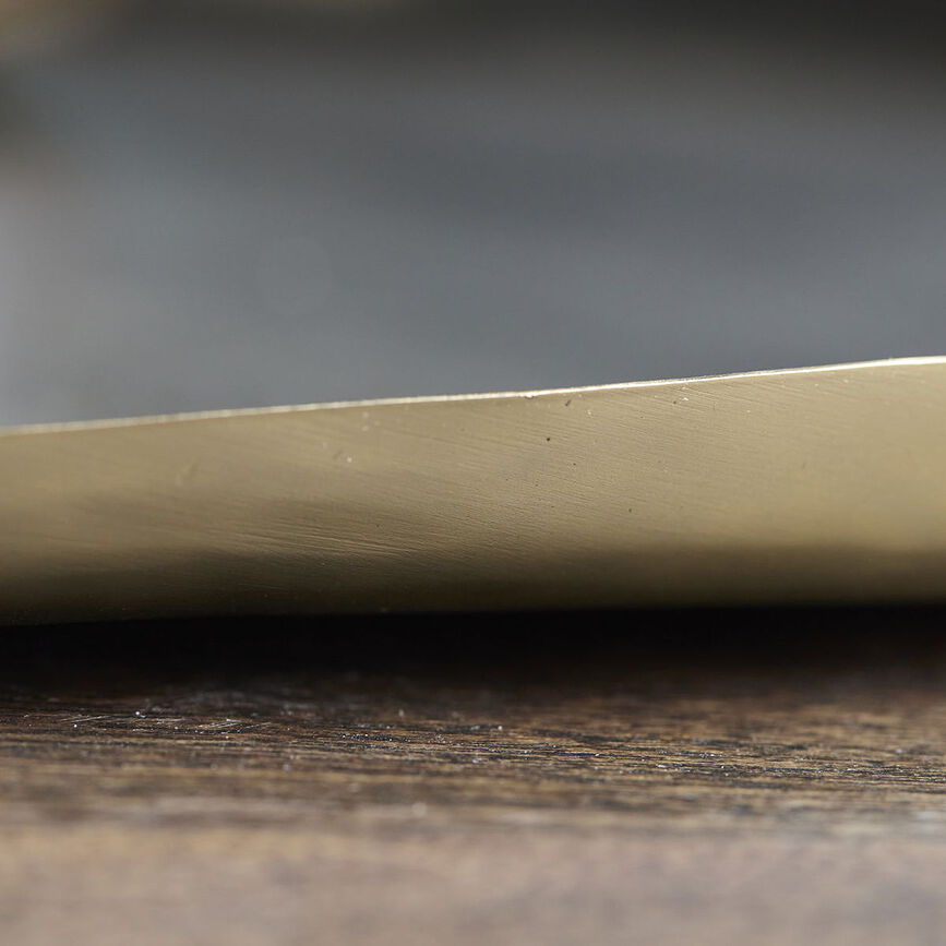 Bandeja decorativa Osea, 41 cm, latón antiguo