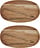 Bandejas de madera House Doctor, 22,5 cm, 2 unidades