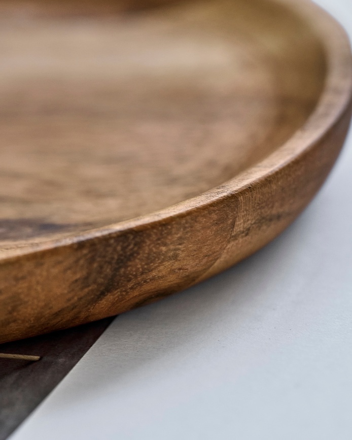 Bandejas de madera House Doctor, 22,5 cm, 2 unidades