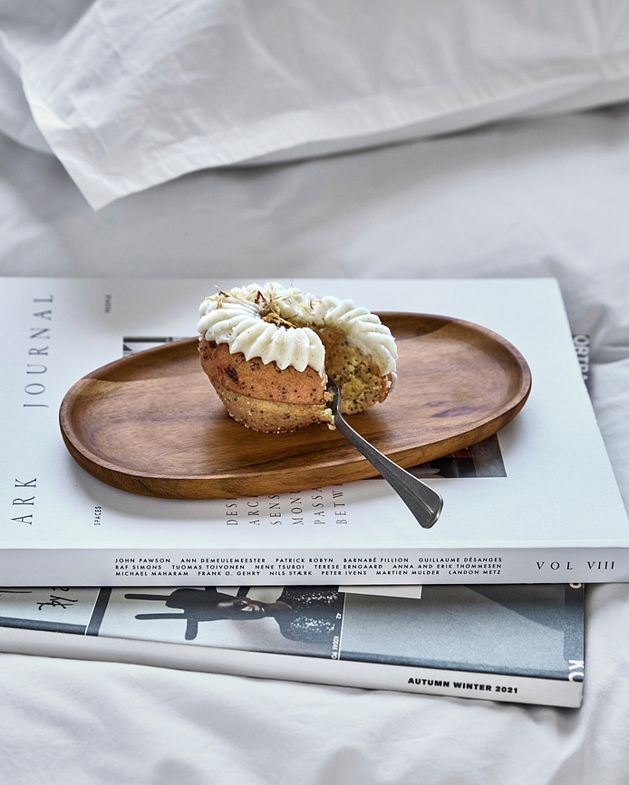 Bandejas de madera House Doctor, 22,5 cm, 2 unidades