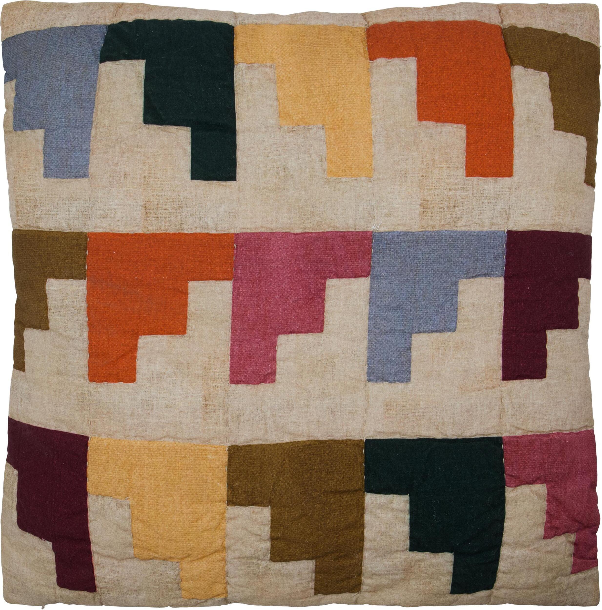 Block Dekokissenbezug 50 x 50 cm, farbig