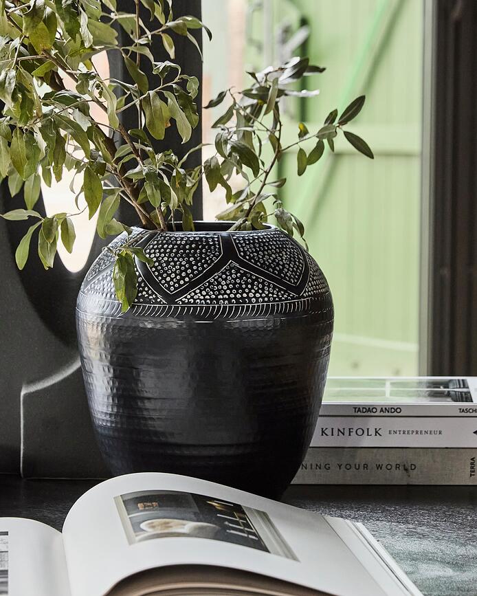 Bloss Vase 31,5 cm, noir