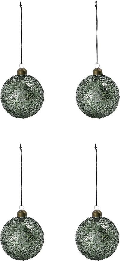 Bolas de Navidad Chosen, doradas, Pack de 4